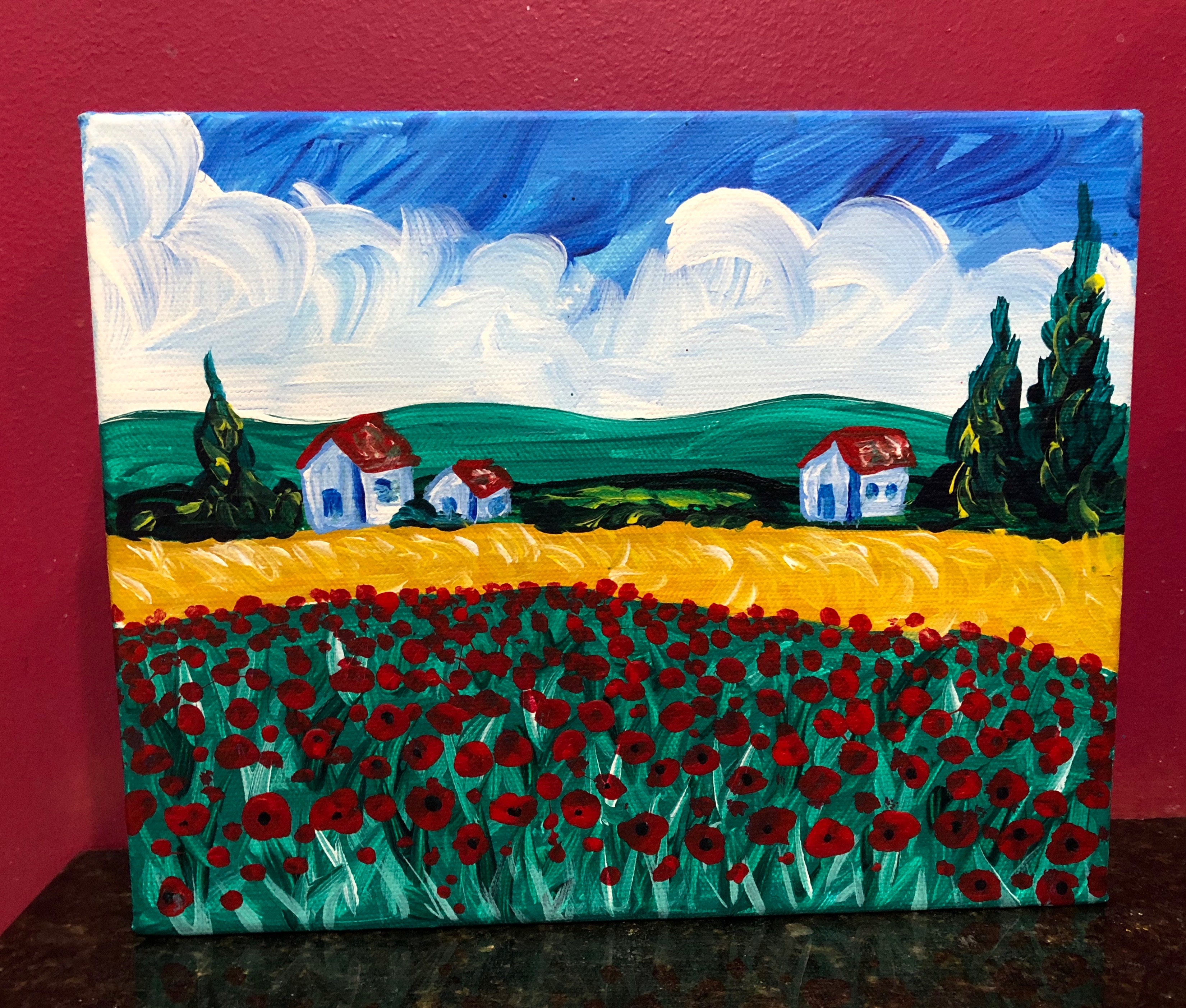 Poppies a la Van Gogh